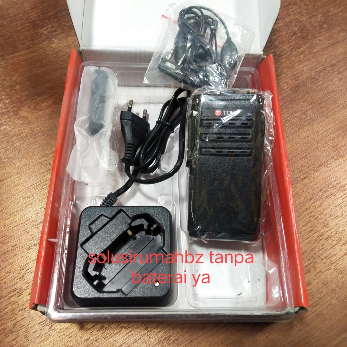 HT Toriphone TH 200 tanpa baterai WT Tori TH200 handy talky th-200 - Hitam