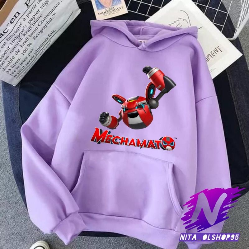 sweater hoodie anak mechabot