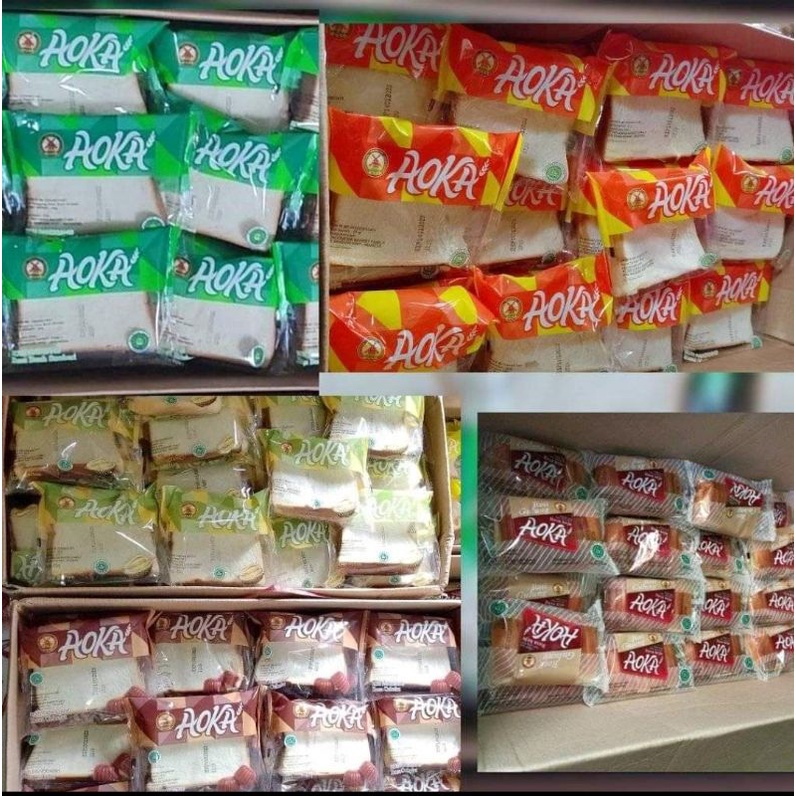 ROTI AOKA Panggang All Varian 65gr Roti Viral AOKA ini bukan ROTI TAWAR Sari roti atau Basreng