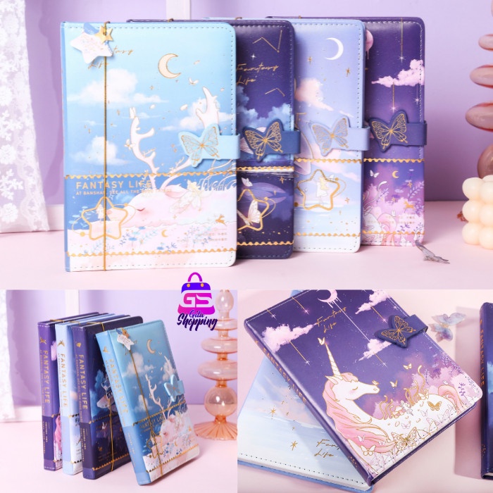 

Magnetic Notebook Diary Fantasy Life / Jurnal Agenda Buku Tulis - 6279