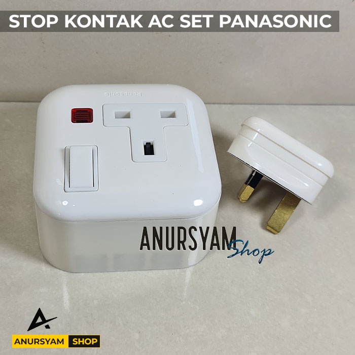 Jual Steker Ac Stop Kontak Ac Panasonic Set Shopee Indonesia