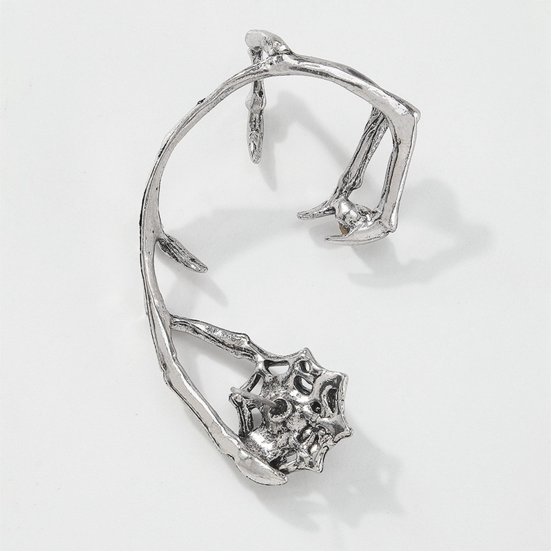 1pc Anting Mode Gelap Berlebihan Anting Punk Tua Micro Hias Kaca Berlian Anting Pribadi