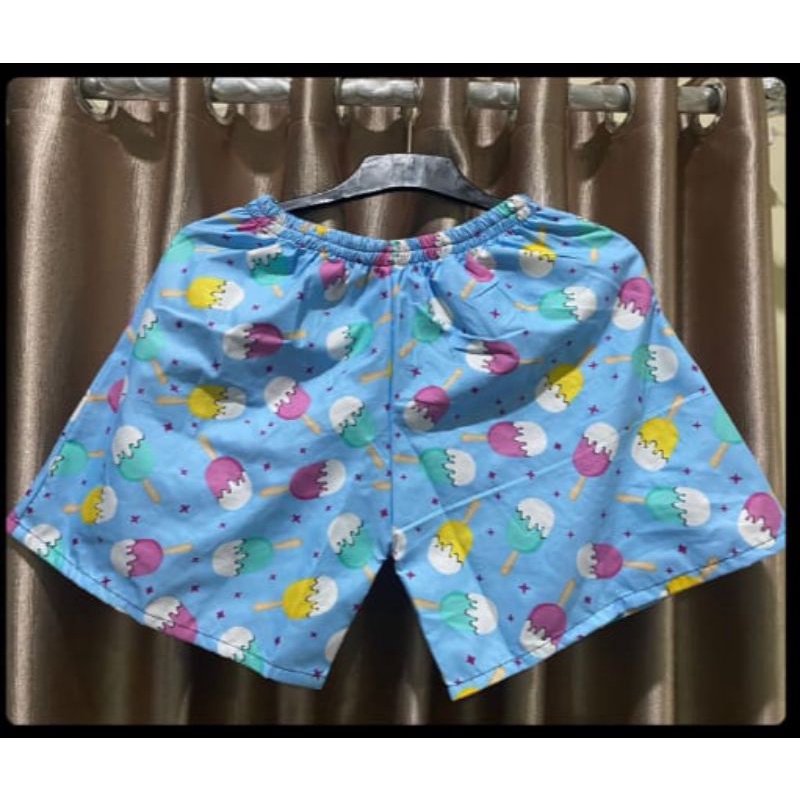 Paket isi 3 Pcs CELANA BOXER /CELANA PENDEK PRIA WANITA DEWASA UNISEX ALL SIZE