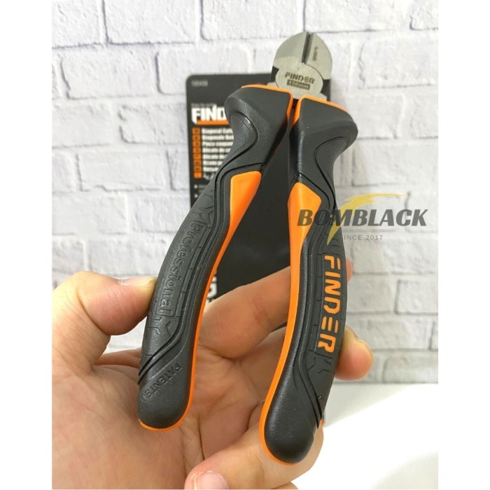 FINDER Tang Potong 6 inch Diagonal Pliers Jepit Gagang Karet Fiber MURAH