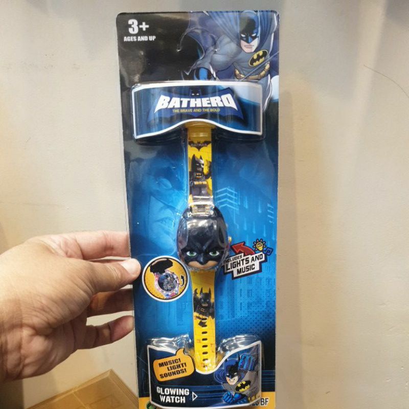 GROSIR Jam Tangan Anak Karakter Musik Lampu LOL Ultraman Lengkap (Super Hero Glowing Watch)