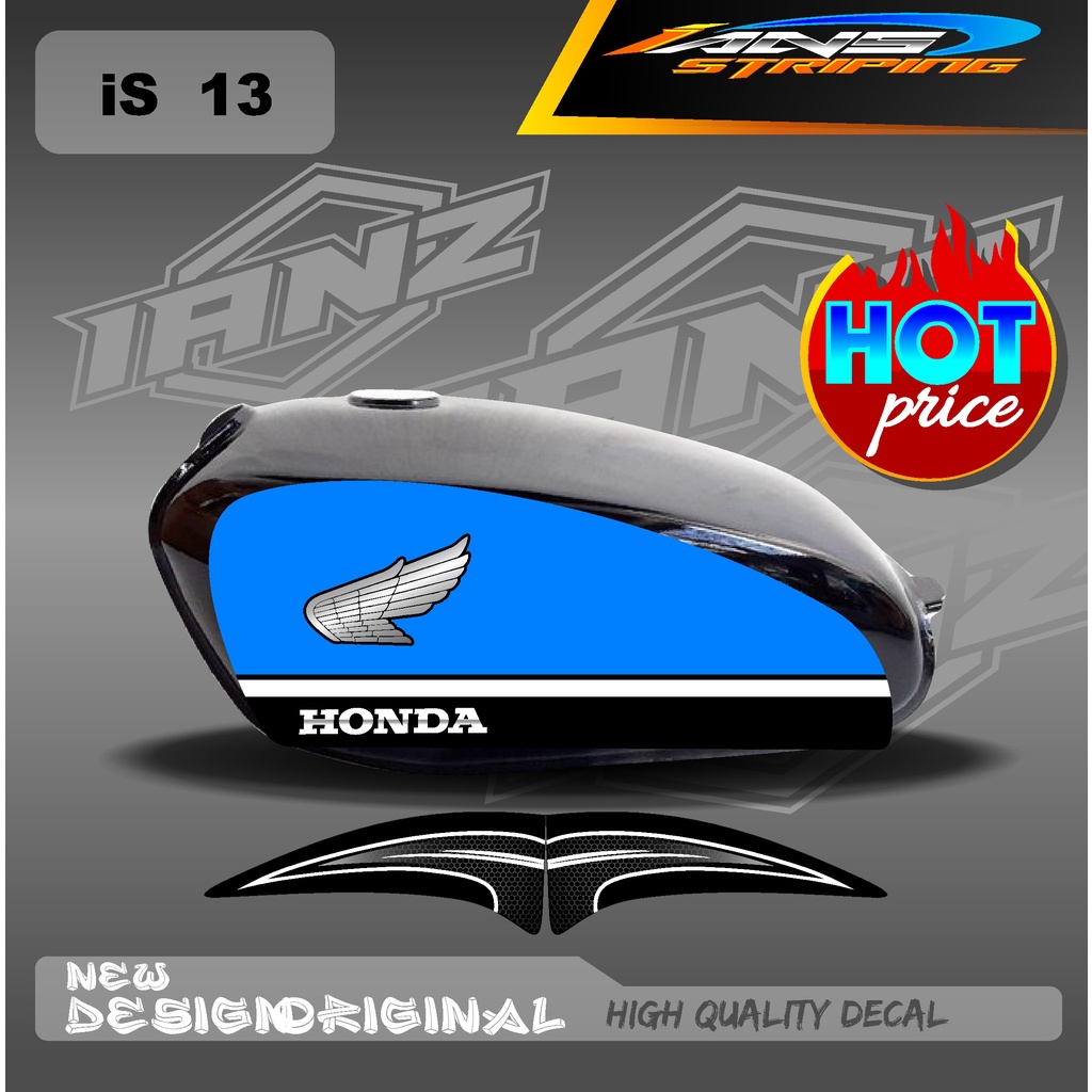 STIKER CUTOM STRIPING CB 100 STANDART / STIKER CB 100 HOLOGRAM DAN NON HOLOGRAM  IS13