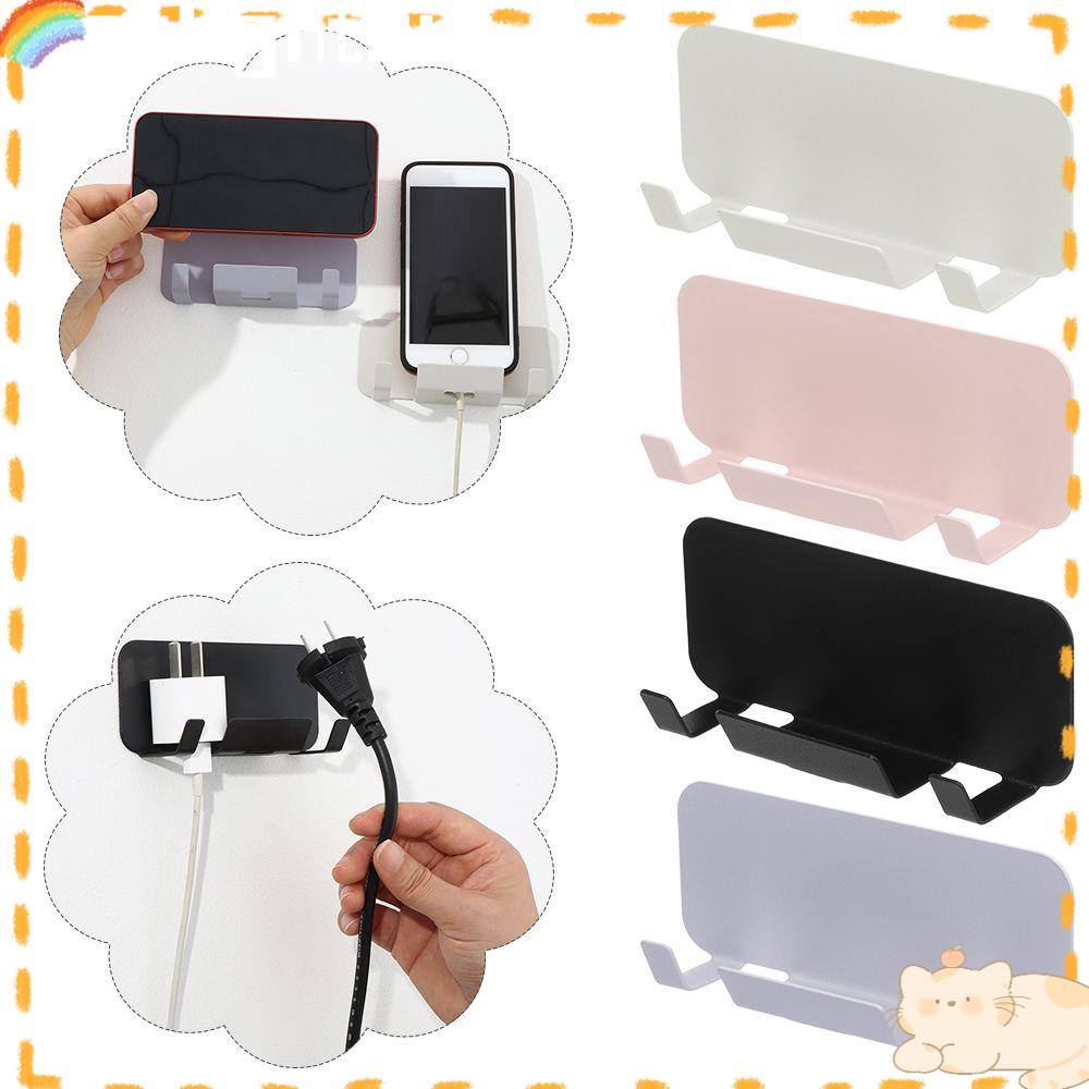 Solighter Dinding Pemegang Aksesoris Rumah Tangga Ponsel Bracket Phone Cradle Fixed Support Klip Holder Stand