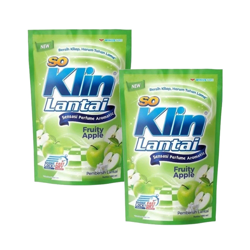 So Klin Lantai/ Pembersih Lantai/ Fruit Apple/ Netto 780ml