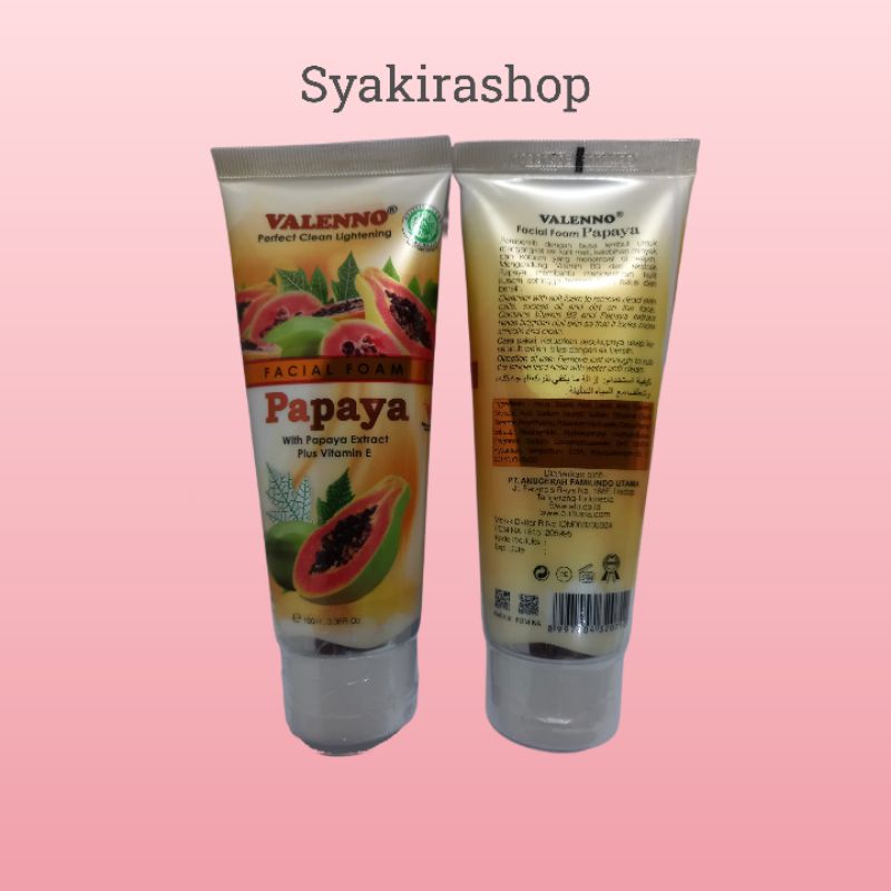 Papaya Valeno Facial Foam 100ml