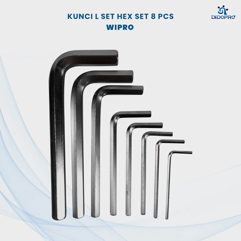 Kunci L set 8 pcs Inchi WIPRO
