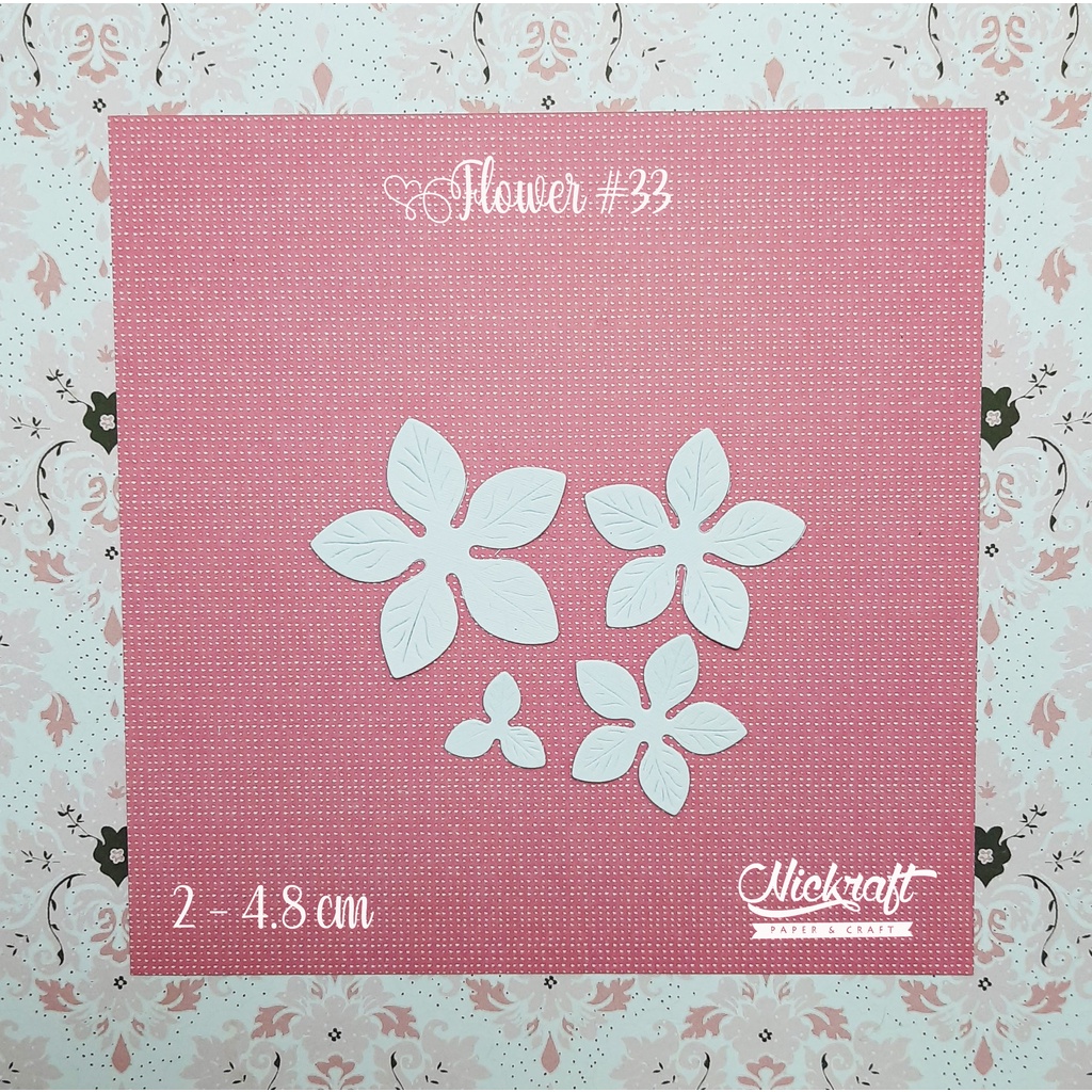 

FLOWER #33 - Hiasan Scrapbook Jurnal Bunga Kertas Die Cut