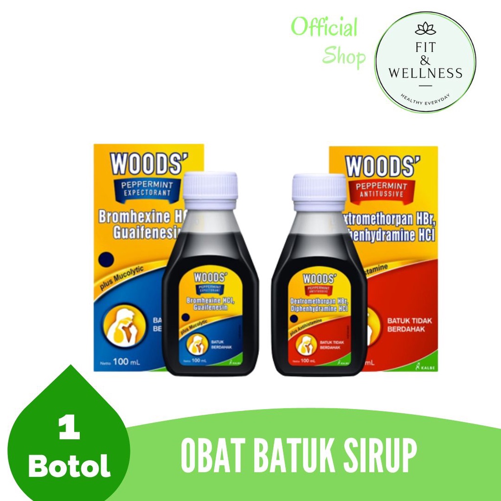 Woods Sirup Obat Batuk Berdahak dan Kering