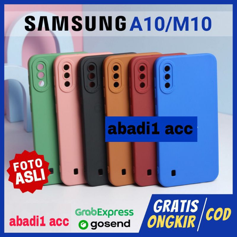 SLICON/CASE MACARON PROCAMERA SAMSUNG A10/M10 SOFTCASE PELINDUNG CAMERA TERBARU