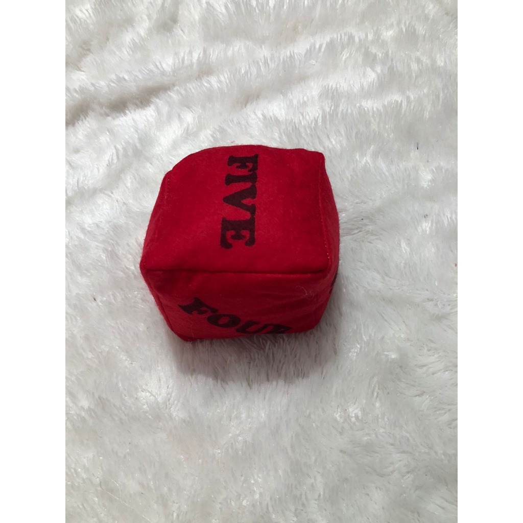 Bantal Dadu Jumbo 10x10 | Bantal Dadu Huruf &amp; Angka