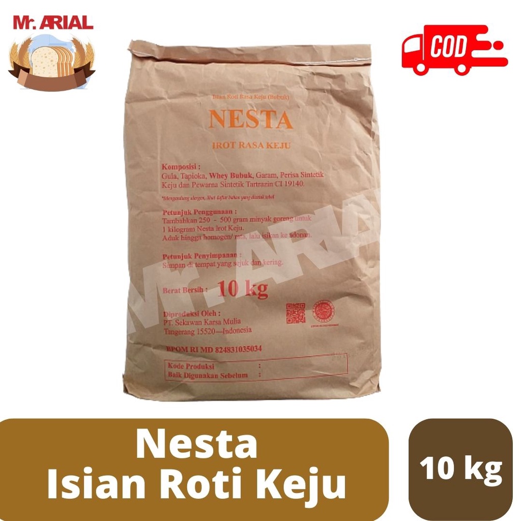 

NESTA Irot Keju / isian roti bubuk rasa keju @10kg