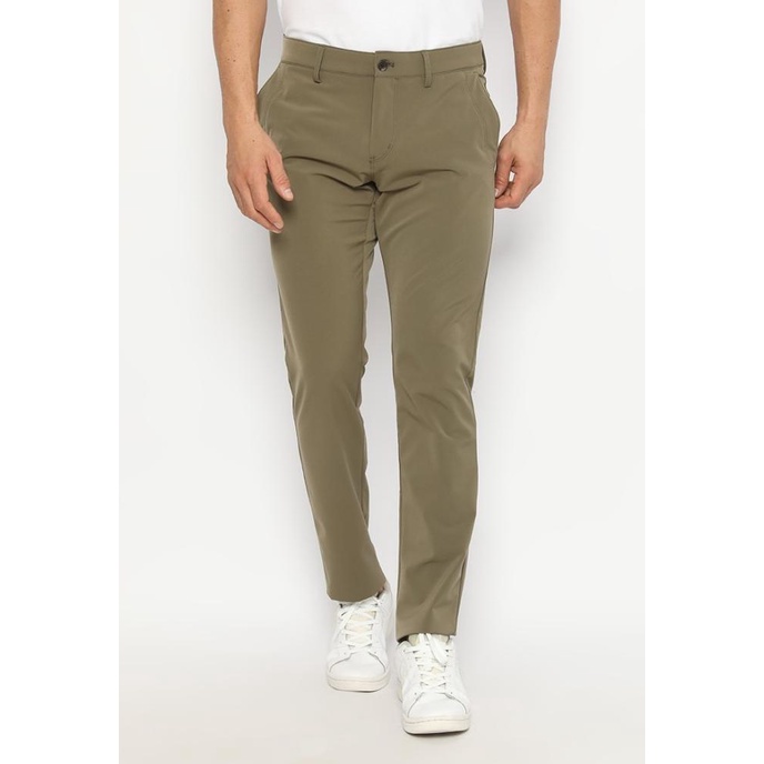 Jack Nicklaus Russo Celana Panjang Pria Slim Fit Olive