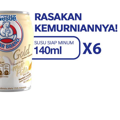 

Terbaru | HJ6 | BEAR BRAND Susu Kaleng Gold White Malt Susu Steril 6x140ml