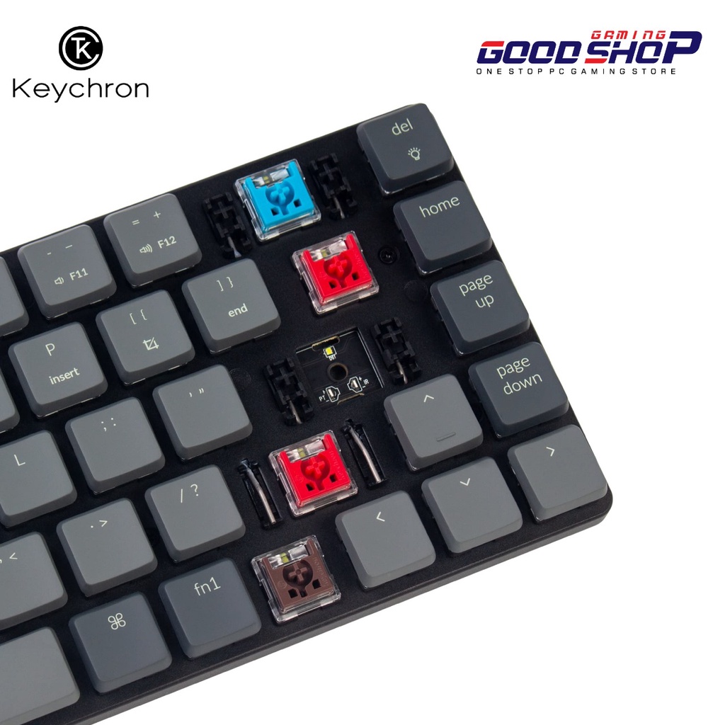 Keychron K7 Hot-swappable WHITE Backlight Low Profile Optical Switch