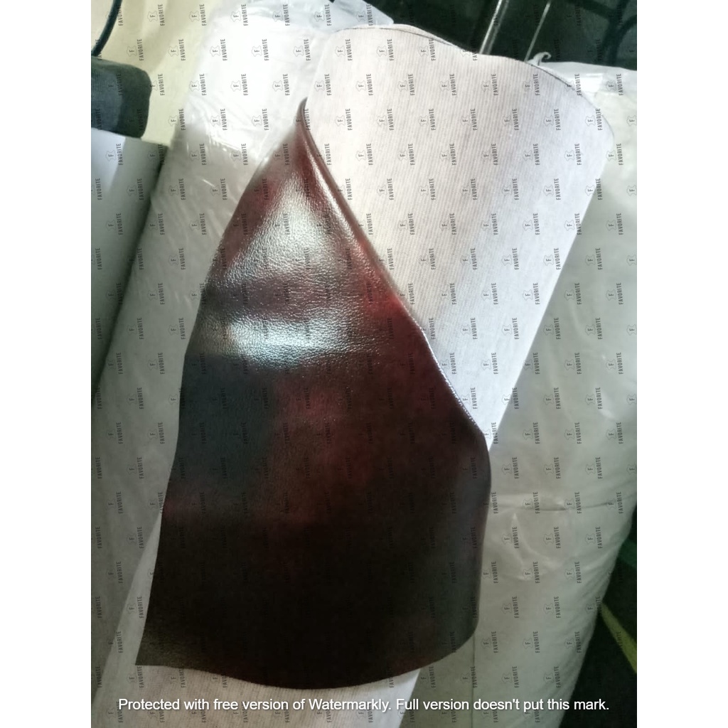 BAHAN KULIT OSCAR AC SPON BERCAK BANTENG IMITASI WARNA MAROON HARGA 0,5M