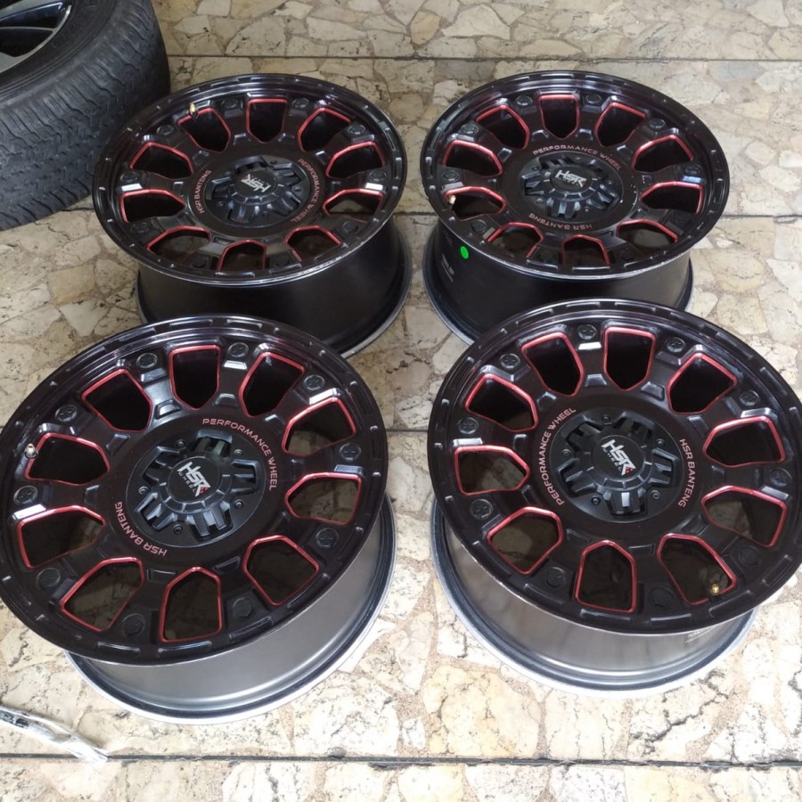 Velg Mobil Bekas Ring 18 Lubang 6 BANTENG HSR R18 Lebar 8,5  ET20