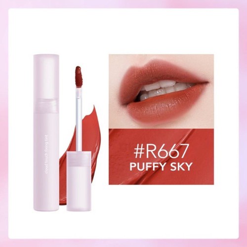 YOU Cloud Touch Fixing Lip Tint | Soft Velvet Finish Lip Stain | Korean Style Lipstick Bibir Ombre | Melembapkan Tahan Lama Liptint with Ceramide