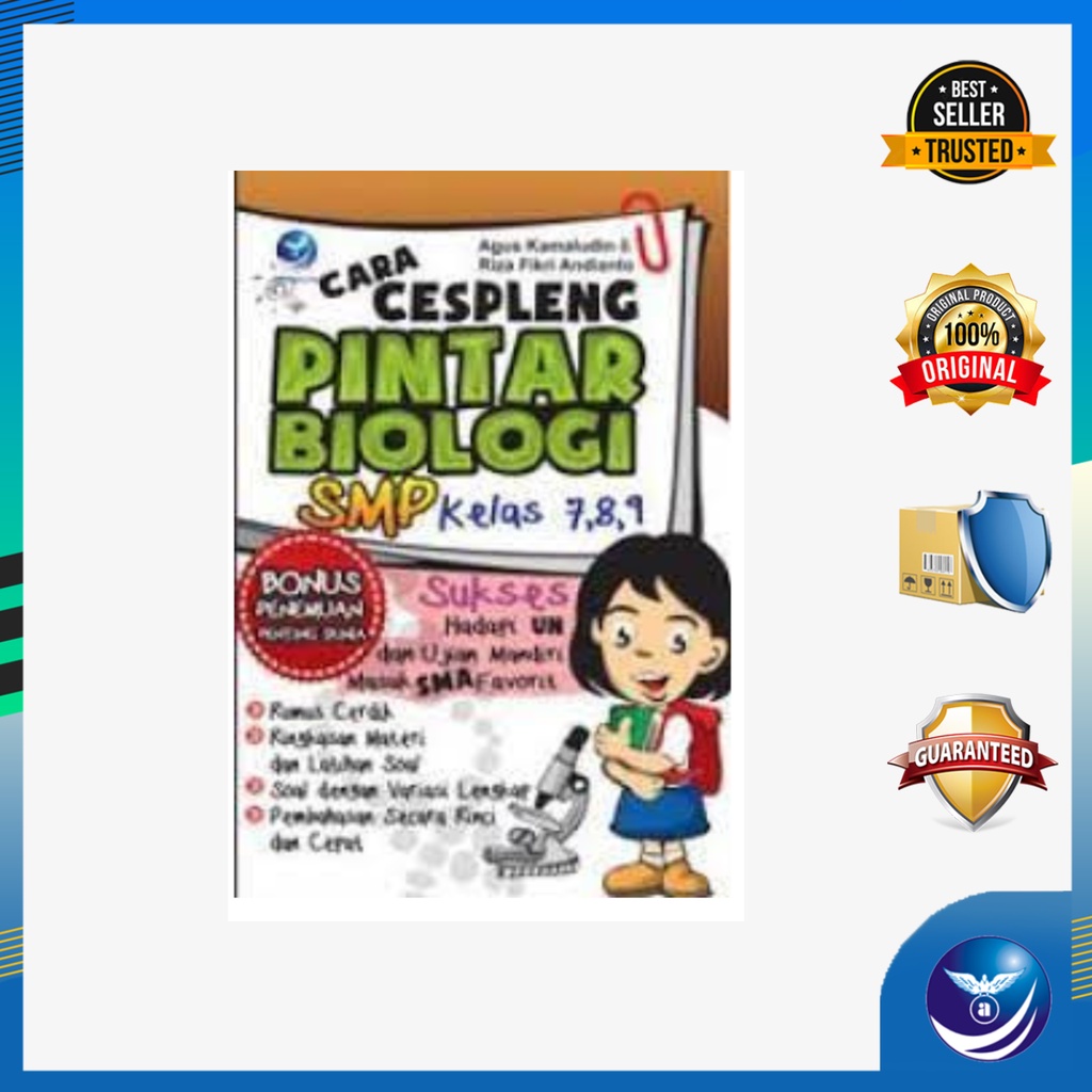 Cara Cespleng Pintar Biologi SMP Kelas 7,8,9, Sukses Hadapi UN Dan Ujian Mandiri Masuk SMA Favorit -