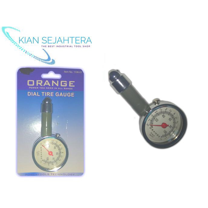 Tire gauge ORANGE alat meteran ukur tekanan angin ban model spedometer kiansejahtera8