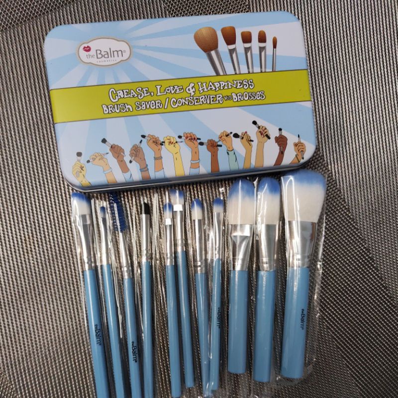 [THE BALM 11PCS] Kuas makeup set mini bulu halus