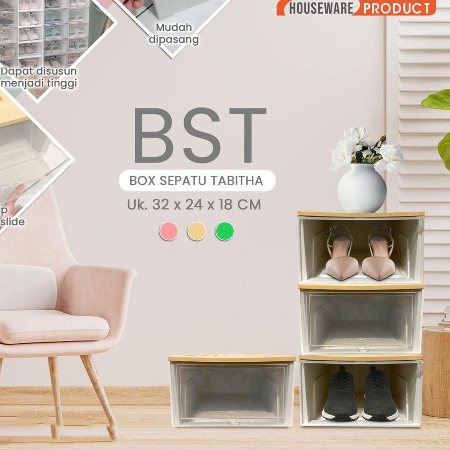Baru Box Sepatu Susun Tabitha Minimalis Box Sepatu Murah Container Box Tabitha BST ✰yae❁