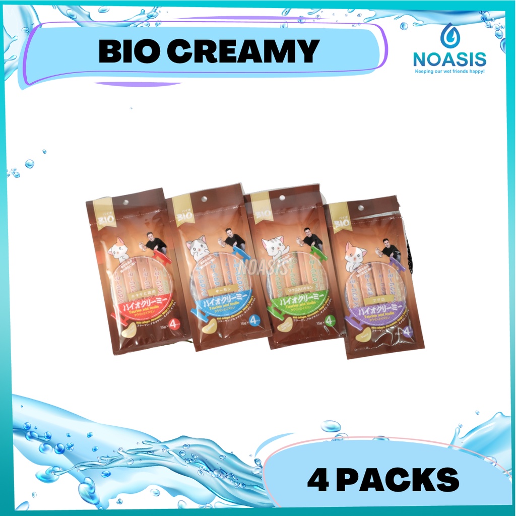 BIO CREAMY TREATS 1 BOX ISI 12 PCS Baim Wong setara meo creamy treats cemilan snack kucing 15 gr