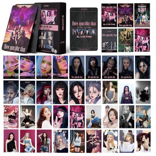 54pcs/set Kpop HD Postcard Lomo Cards butter black pink Album Photocards  Jisoo Jennie Rose Lisa Blink BP