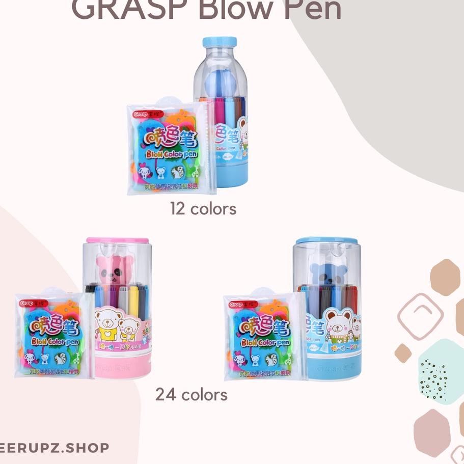 

Hot Sale [CHEERUPZ] GRASP Blow Pen / Pensil Tiup / Spray / Pensil Warna Anak