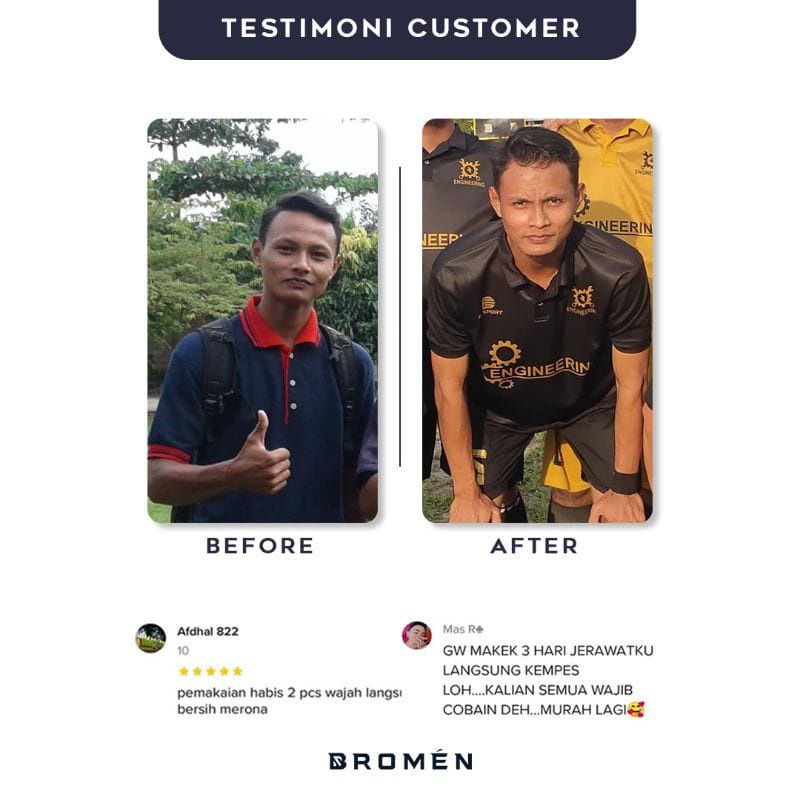 Bromen Paket Lengkap Sabun dan Serum Paket Brightening Men Bromen Sabun Wajah Serum Wajah Pria 20 GR Sabun 20 Ml