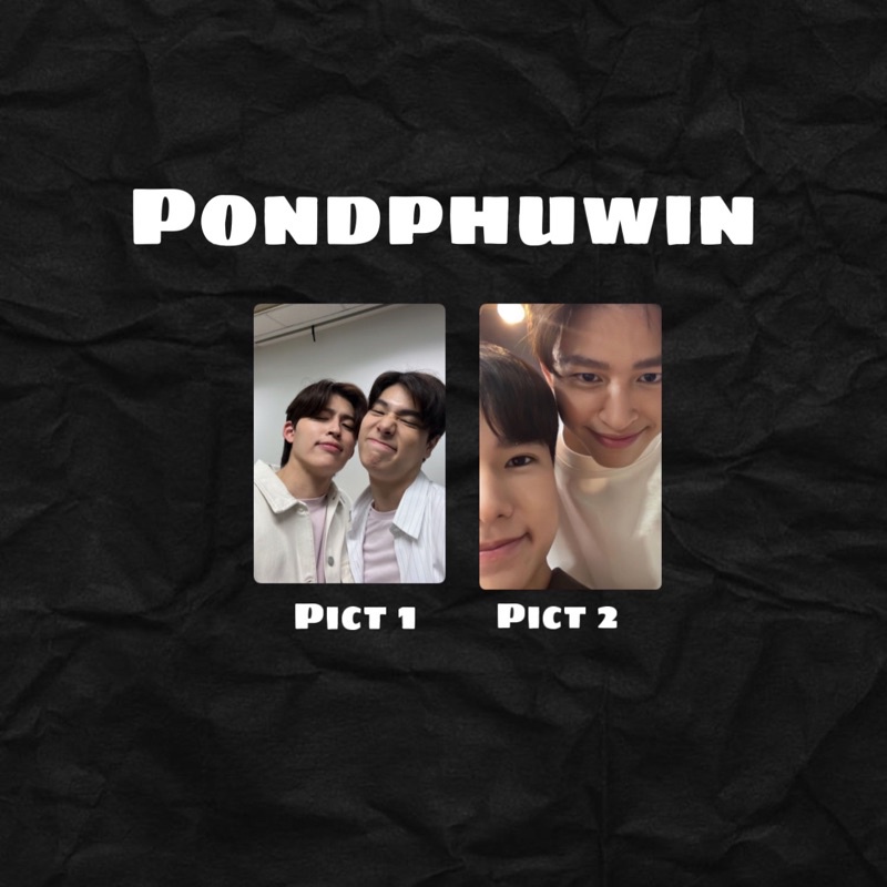pondphuwin photocard lenticular thailand gmmtv