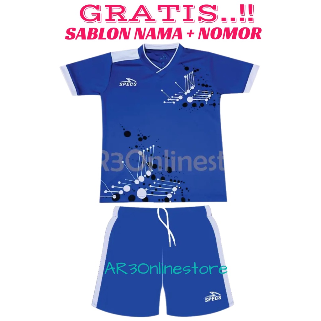 ( FREE SABLON NAMA &amp; NOMOR ) Baju olahraga anak laki/perempuan kaos bola futsal sepak bola badminton bulutangkis terbaru