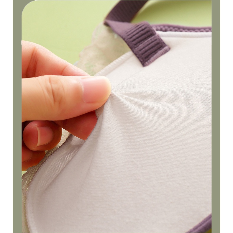 Bra jumbo Tanpa Kawat Bra bh menyusui kancing depan katun murni depan gesper wanita Nursing bra 989