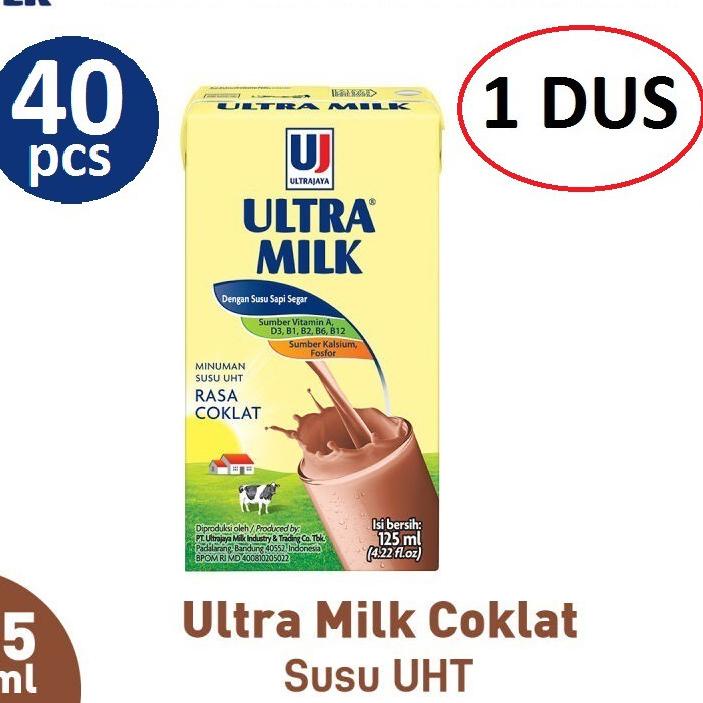 

✥ Susu Ultra Coklat (Cokelat) 125 ml - (1 DUS ISI 40) ➵