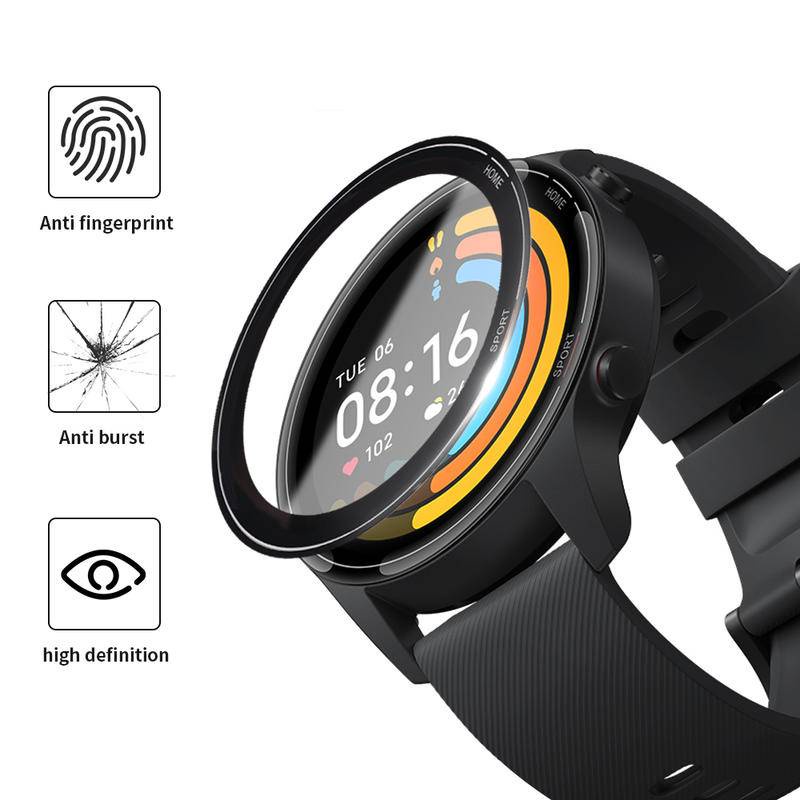 1-3 PCS Tepi Melengkung Full Soft Film Pelindung Untuk Xiaomi watch S2 42mm 46mm S1 Edisi Aktif Smart watch Screen Protector Untuk Xiaomi watch Warna2Olahraga Lite (Bukan Kaca)