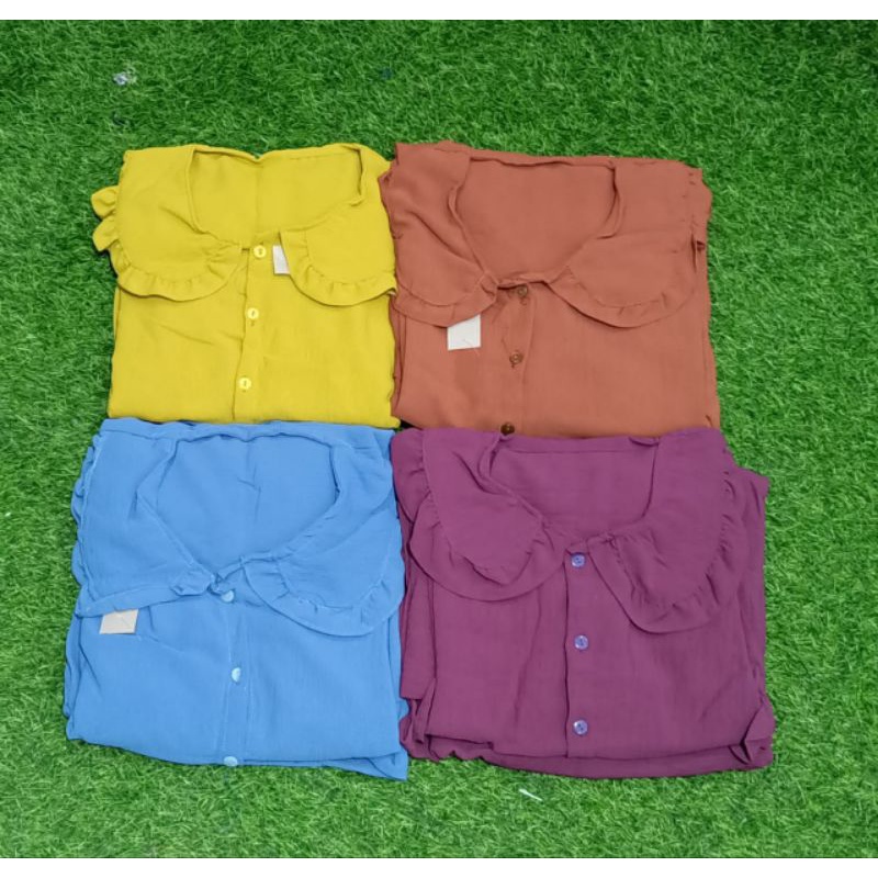 SET LONG TUNIK RIMPEL SUPER JUMBO CRINKLE AIR FLOW
