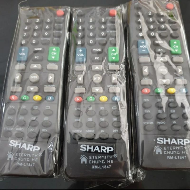 Remot / Remote TV SHARP LCD LED Grade ORIGINAL