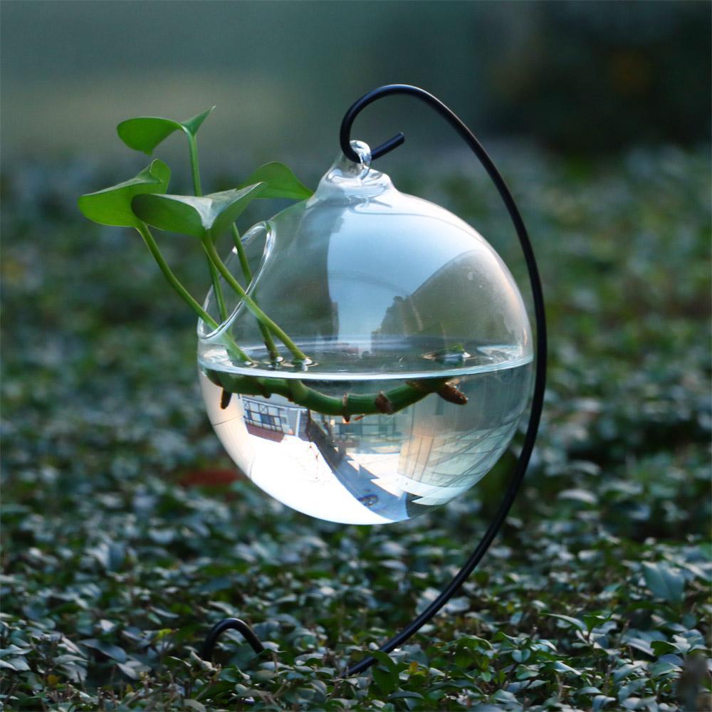 Gelas Gantung Nanas Mangkuk Ikan Hiasan Aquarium Dekorasi Rumah Vas Hiasan Dinding Dengan Stand Mini Fish Tank Fish Tank