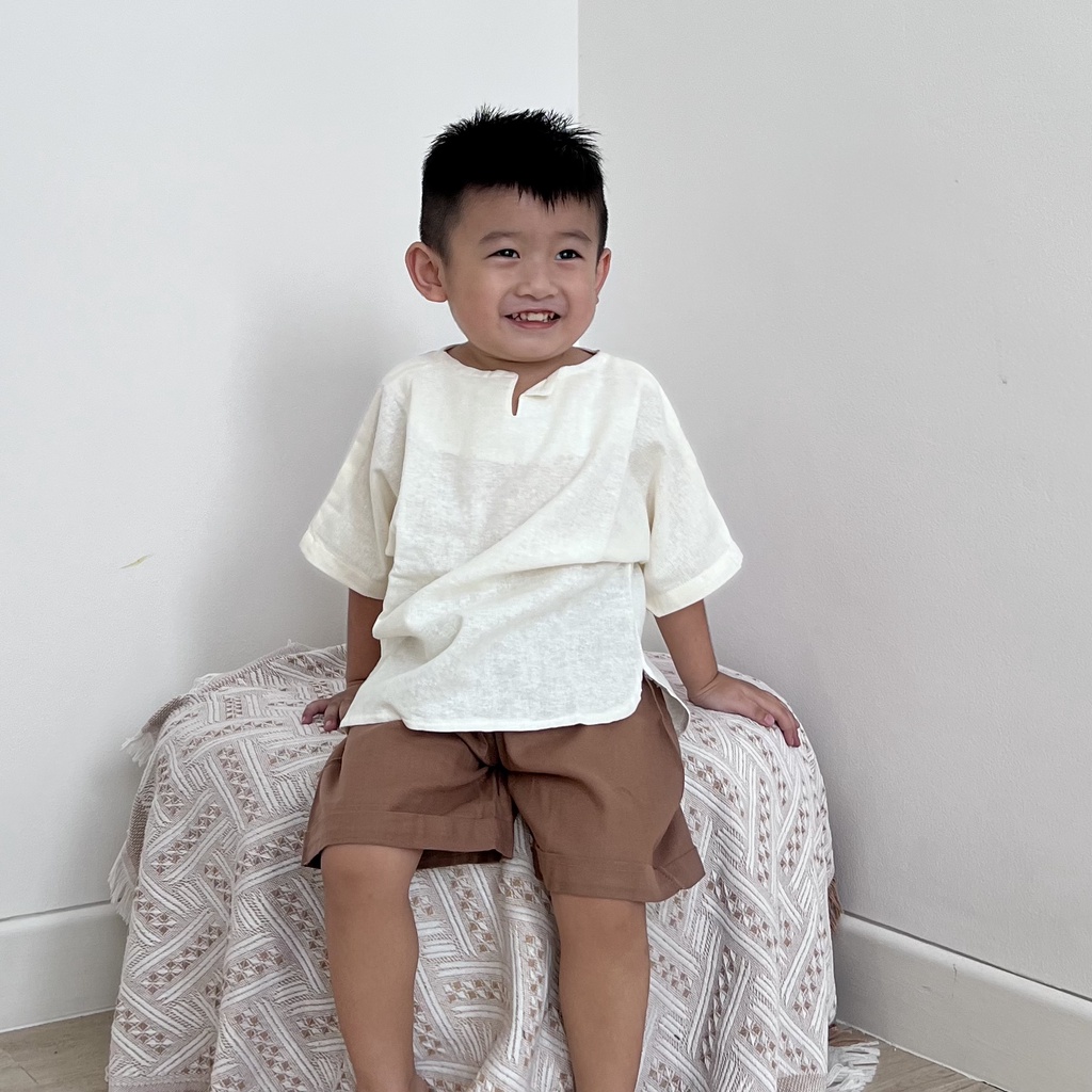 Liam Linen Set by smouljoy - one set setelan anak laki-laki