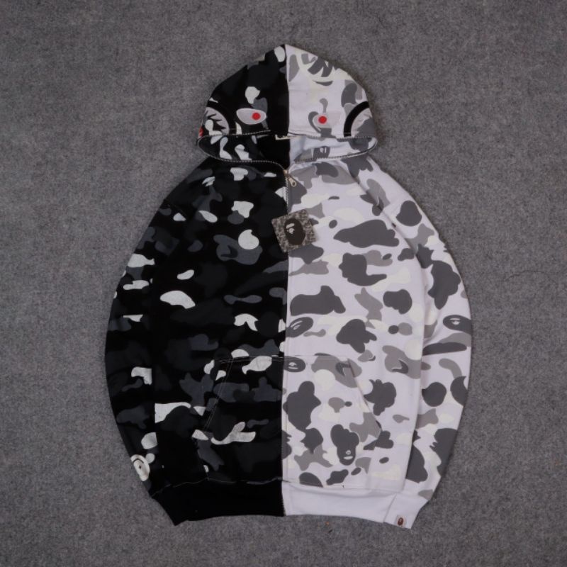 SWAETER HOODIE A BAPE SHARK WGM GLOW IN | JAKET BATHING APE CAMO COMBE BAST SELLER