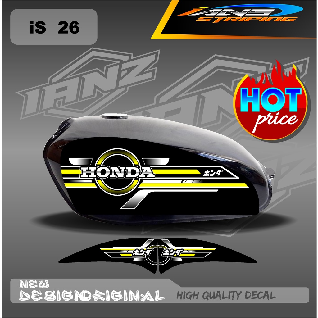 DECAL STRIPING LIST TANGKI CB100 HOLOGRAM / NON HOLOGRAM IS26