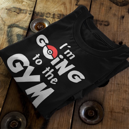Kaos Pokemon Go Gym Pokemon Tshirt 100% Cotton