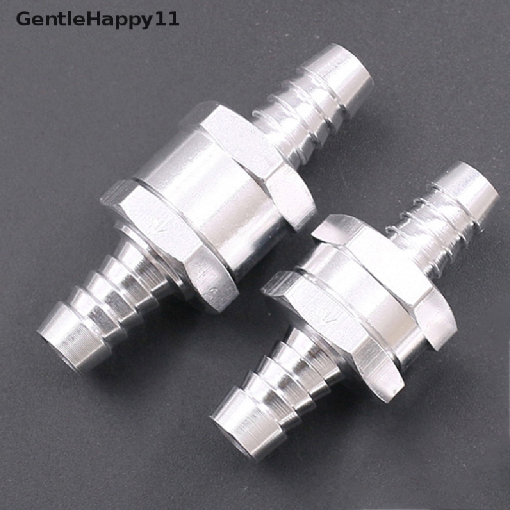 Gentlehappy6 /8 /10 /12mm Bahan Bakar Minyak Solar Bensin Paduan Aluminium Non Return Check Valve One Way Fit Carburator id