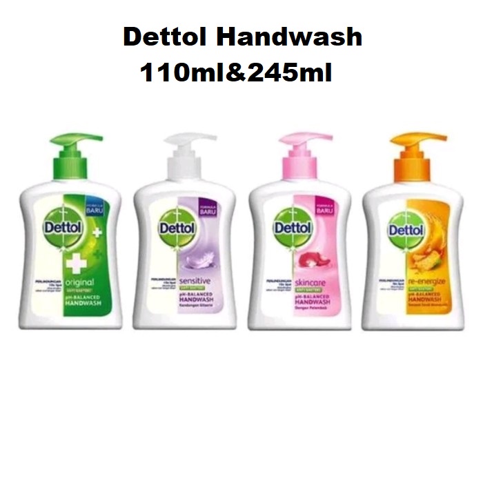 Dettol Hand Wash/ Sabun Cuci Tangan 245ml/110ml