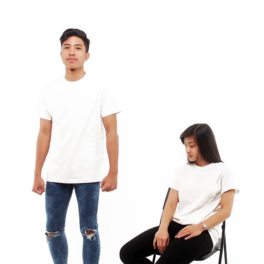 Kaos Polos Cotton Combed 24s - Merchcons Tshirt - White