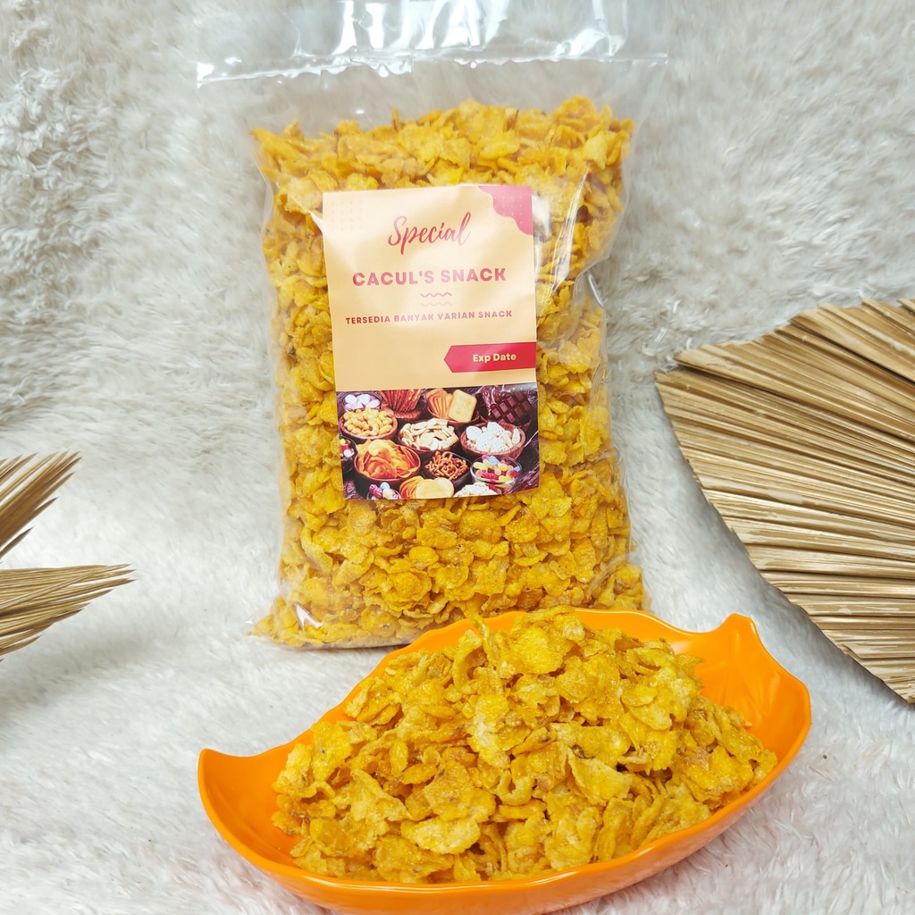 

Jagung Geprek Pedas Manis Special Caculs Snack Makanan Ringan 1 Kg