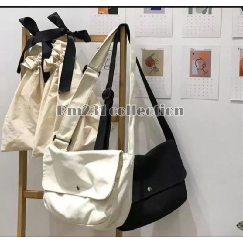 Tas Selempang Kanvas Murah UNISEX Pria Wanita